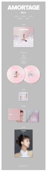 JISOO (BLACKPINK) AMORTAGE (Vinyl, LP, Mini-Album, Limited Edition, Pink Ver. Pink/White) - Image 3