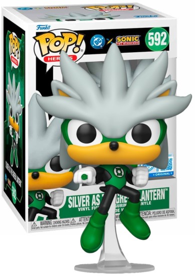 FUNKO POP HEROES #592 - SONIC - SILVER AS THE GREEN LANTERN