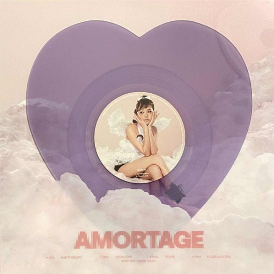 JISOO (BLACKPINK) Mini Album – AMORTAGE (Vinyl, LP, Shape, Mini-Album, Limited Edition, Purple) (Heart Ver.)