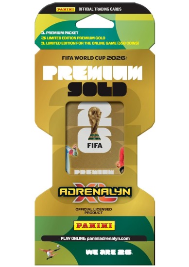 PANINI ADRENALYN XL: FIFA WORLD CUP 2026 PREMIUM GOLD - BLISTER PACK