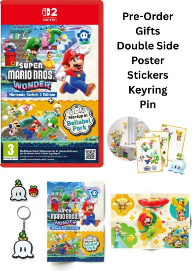 SUPER MARIO BROS WONDER + 4 Pre-Order Gifts (SWITCH 2 EDITION)