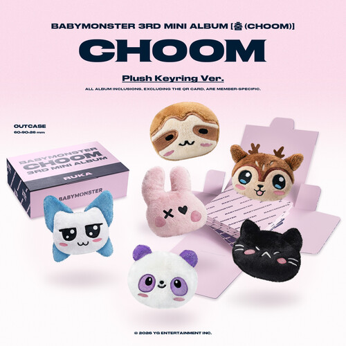 BABYMONSTER – 3rd MINI ALBUM [춤 (CHOOM)] (Plush Keyring Ver.)