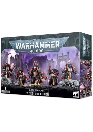 WARHAMMER 40K (55-43) BLACK TEMPLARS SWORD BRETHREN (5 MINIATURES)