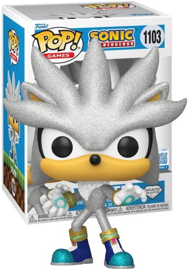 FUNKO POP: GAMES #1103 - SONIC THE HEDGEHOG - SILVER DIAMOND