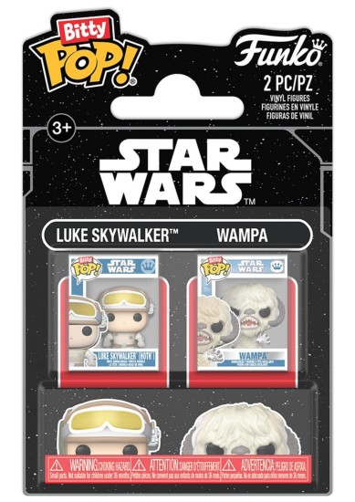 FUNKO BITTY POP! 2-PACK DISNEY: STAR WARS - LUKE SKYWALKER & WAMPA VINYL FIGURES
