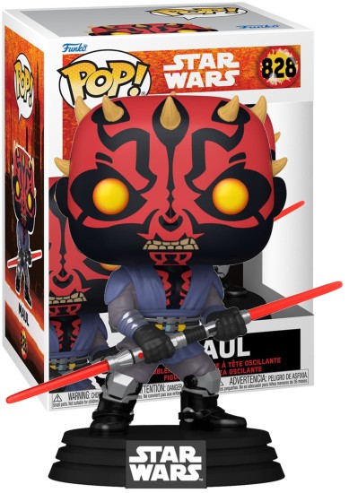 FUNKO POP! STAR WARS #828 - MAUL  BOBBLE-HEAD VINYL FIGURE