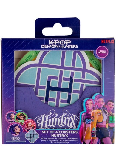 CINEREPLICAS: K-POP DEMON HUNTERS - HUNTR/X COASTERS (SET OF 4)