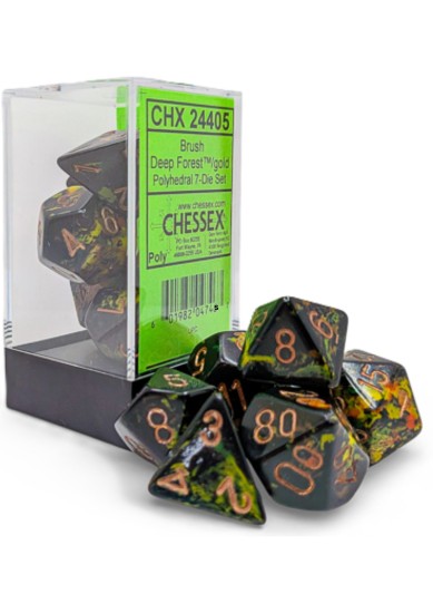 Brush Deep Forest Polyhedral 7-Die Set