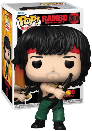 Funko Pop! Movies: #2004 Rambo First Blood Part II - John Rambo (with Explosive Arrow)  Vinyl Figure