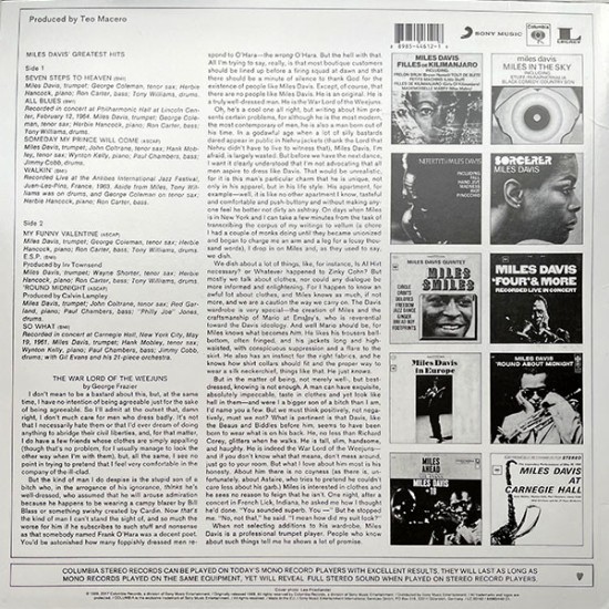 Miles Davis – Miles Davis' Greatest Hits (Vinyl, LP, Compilation) - Image 2