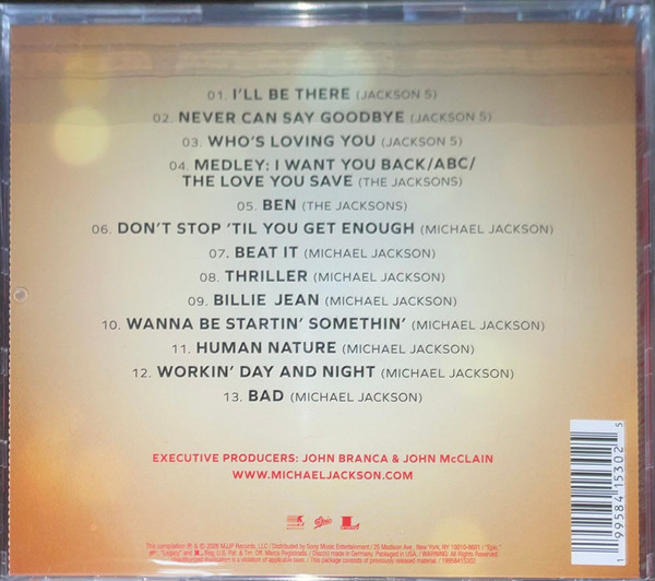 Michael Jackson – Michael (Songs From The Motion Picture) (CD, Album, Compilation, Stereo) - Image 2