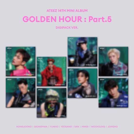 ATEEZ – 14TH MINI ALBUM [GOLDEN HOUR : Part.5] (DIGIPACK VER.) (Random)