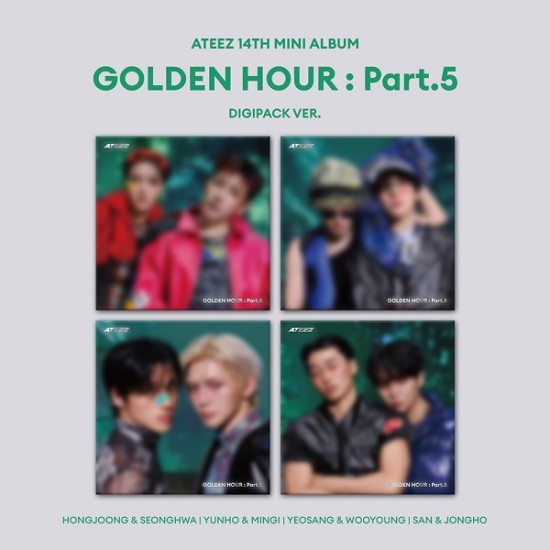 ATEEZ – 14TH MINI ALBUM [GOLDEN HOUR : Part.5] (DIGIPACK UNIT VER.) (Random)