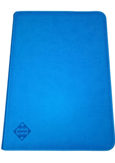 KAISSA 9-PKT PREMIUM ZIPPERED BINDER (LIGHT BLUE)