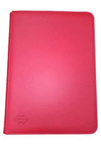 KAISSA 9-PKT PREMIUM ZIPPERED BINDER (RED)