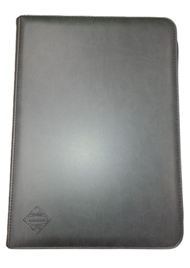 KAISSA 9-PKT PREMIUM ZIPPERED BINDER (BLACK)